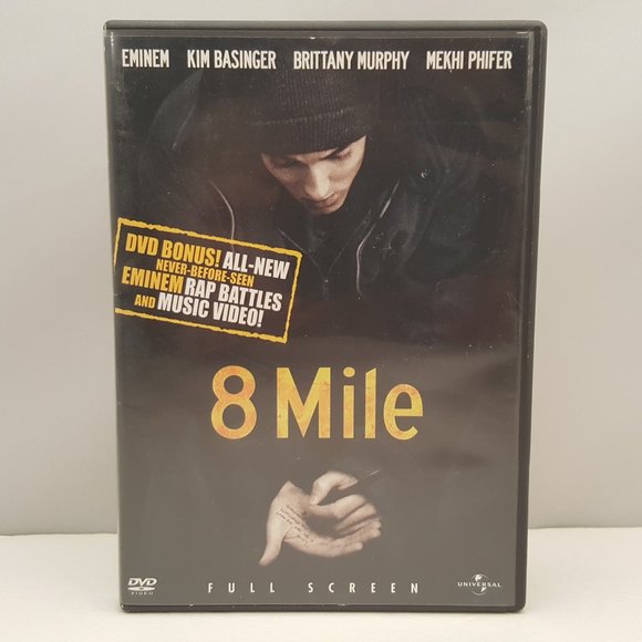 8 MILE DVD Full Screen 2003 USED Rental - Picture 1 of 9